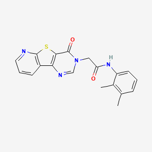 molecular formula C19H16N4O2S B7544166 N-(2,3-dimethylphenyl)-2-(4-oxopyrido[3',2':4,5]thieno[3,2-d]pyrimidin-3(4H)-yl)acetamide 
