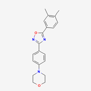 molecular formula C20H21N3O2 B7544209 4-{4-[5-(3,4-Dimethylphenyl)-1,2,4-oxadiazol-3-yl]phenyl}morpholine 