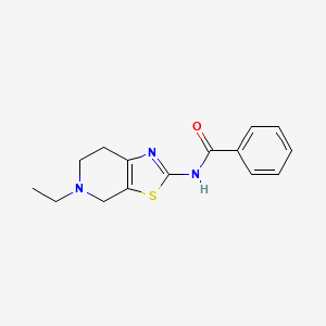 molecular formula C15H17N3OS B7544229 N-(5-ethyl-4,5,6,7-tetrahydro[1,3]thiazolo[5,4-c]pyridin-2-yl)benzamide 