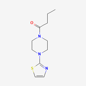 molecular formula C11H17N3OS B7544272 1-[4-(1,3-Thiazol-2-yl)piperazin-1-yl]butan-1-one 