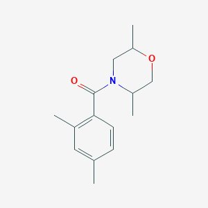 molecular formula C15H21NO2 B7544448 (2,5-Dimethylmorpholin-4-yl)-(2,4-dimethylphenyl)methanone 