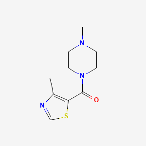 molecular formula C10H15N3OS B7544555 (4-Methylpiperazin-1-yl)-(4-methyl-1,3-thiazol-5-yl)methanone 