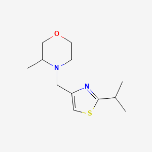 3-Methyl-4-[(2-propan-2-yl-1,3-thiazol-4-yl)methyl]morpholine