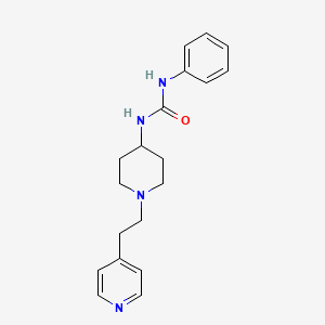 molecular formula C19H24N4O B7544614 1-Phenyl-3-[1-(2-pyridin-4-ylethyl)piperidin-4-yl]urea 