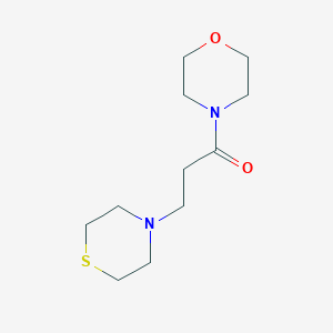 molecular formula C11H20N2O2S B7544650 1-Morpholin-4-yl-3-thiomorpholin-4-ylpropan-1-one 