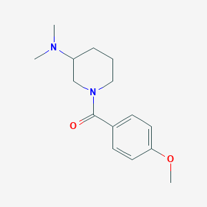molecular formula C15H22N2O2 B7544687 [3-(Dimethylamino)piperidin-1-yl]-(4-methoxyphenyl)methanone 