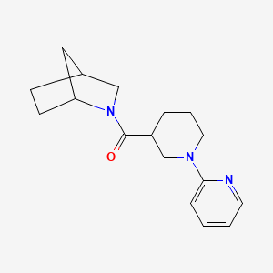 molecular formula C17H23N3O B7544690 2-Azabicyclo[2.2.1]heptan-2-yl-(1-pyridin-2-ylpiperidin-3-yl)methanone 