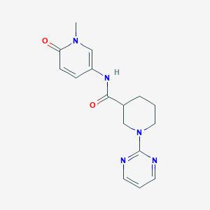molecular formula C16H19N5O2 B7544742 N-(1-methyl-6-oxopyridin-3-yl)-1-pyrimidin-2-ylpiperidine-3-carboxamide 