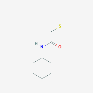 molecular formula C9H17NOS B7544785 N-cyclohexyl-2-methylsulfanylacetamide 