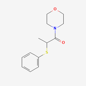 molecular formula C13H17NO2S B7544830 1-Morpholin-4-yl-2-phenylsulfanylpropan-1-one 