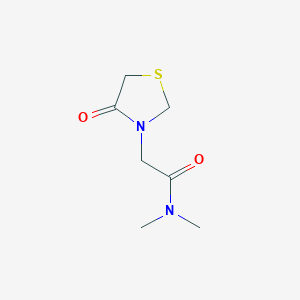 molecular formula C7H12N2O2S B7544863 N,N-dimethyl-2-(4-oxo-1,3-thiazolidin-3-yl)acetamide 