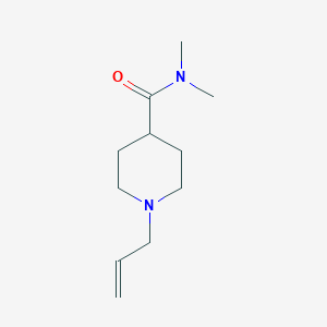 molecular formula C11H20N2O B7544874 N,N-dimethyl-1-prop-2-enylpiperidine-4-carboxamide 