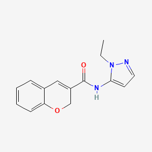 molecular formula C15H15N3O2 B7544917 N-(2-ethylpyrazol-3-yl)-2H-chromene-3-carboxamide 