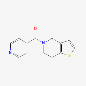molecular formula C14H14N2OS B7544938 (4-methyl-6,7-dihydro-4H-thieno[3,2-c]pyridin-5-yl)-pyridin-4-ylmethanone 