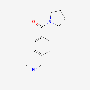 molecular formula C14H20N2O B7544970 [4-[(Dimethylamino)methyl]phenyl]-pyrrolidin-1-ylmethanone 