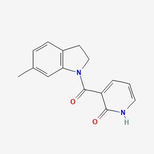 3-(6-methyl-2,3-dihydroindole-1-carbonyl)-1H-pyridin-2-one