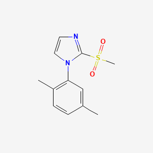 molecular formula C12H14N2O2S B7545070 1-(2,5-Dimethylphenyl)-2-methylsulfonylimidazole 