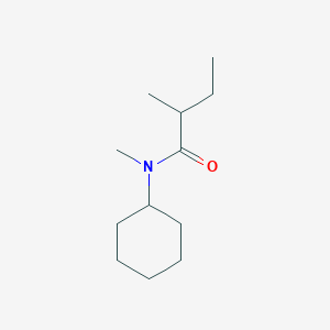molecular formula C12H23NO B7545142 N-cyclohexyl-N,2-dimethylbutanamide 