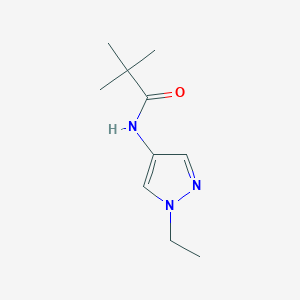N-(1-ethylpyrazol-4-yl)-2,2-dimethylpropanamide