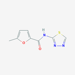 molecular formula C8H7N3O2S B7545242 5-methyl-N-(1,3,4-thiadiazol-2-yl)furan-2-carboxamide 