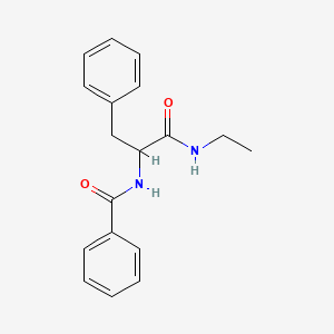 molecular formula C18H20N2O2 B7545247 N-[1-(ethylamino)-1-oxo-3-phenylpropan-2-yl]benzamide 