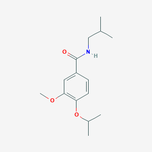 molecular formula C15H23NO3 B7545347 3-methoxy-N-(2-methylpropyl)-4-propan-2-yloxybenzamide 