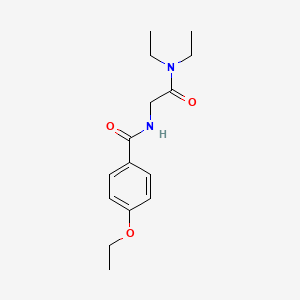 molecular formula C15H22N2O3 B7545395 N-[2-(diethylamino)-2-oxoethyl]-4-ethoxybenzamide 