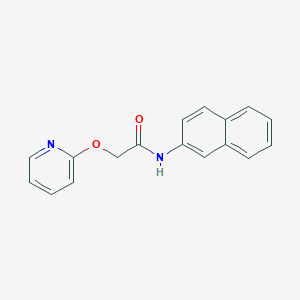 molecular formula C17H14N2O2 B7545412 N-naphthalen-2-yl-2-pyridin-2-yloxyacetamide 