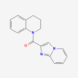 molecular formula C17H15N3O B7545469 3,4-dihydro-1(2H)-quinolinyl(imidazo[1,2-a]pyridin-2-yl)methanone 