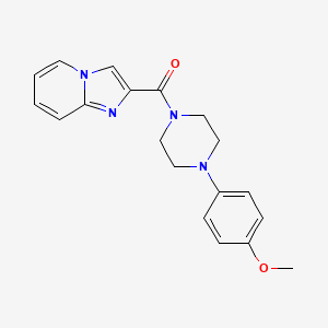 molecular formula C19H20N4O2 B7545522 2-{[4-(4-Methoxyphenyl)piperazin-1-yl]carbonyl}imidazo[1,2-a]pyridine 
