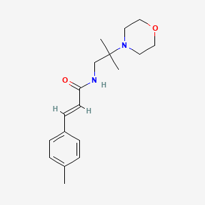 molecular formula C18H26N2O2 B7545557 (E)-N-(2-methyl-2-morpholin-4-ylpropyl)-3-(4-methylphenyl)prop-2-enamide 