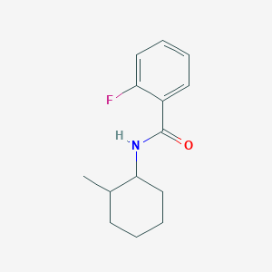 molecular formula C14H18FNO B7545584 2-fluoro-N-(2-methylcyclohexyl)benzamide 