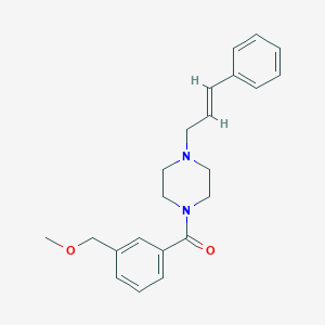[3-(methoxymethyl)phenyl]-[4-[(E)-3-phenylprop-2-enyl]piperazin-1-yl]methanone