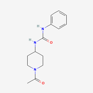 molecular formula C14H19N3O2 B7545758 1-(1-Acetylpiperidin-4-yl)-3-phenylurea 