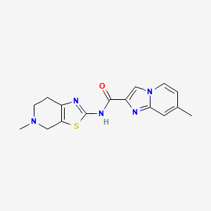 7-methyl-N-(5-methyl-6,7-dihydro-4H-[1,3]thiazolo[5,4-c]pyridin-2-yl)imidazo[1,2-a]pyridine-2-carboxamide