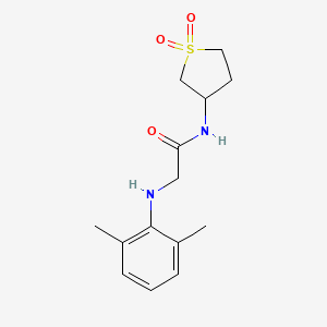 molecular formula C14H20N2O3S B7545923 2-(2,6-dimethylanilino)-N-(1,1-dioxothiolan-3-yl)acetamide 