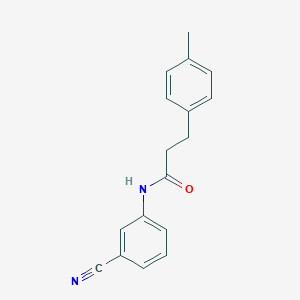 N-(3-cyanophenyl)-3-(4-methylphenyl)propanamide