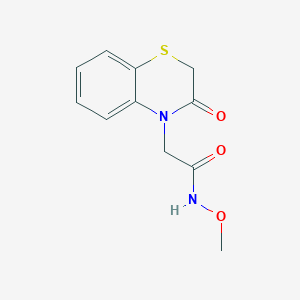 N-methoxy-2-(3-oxo-1,4-benzothiazin-4-yl)acetamide
