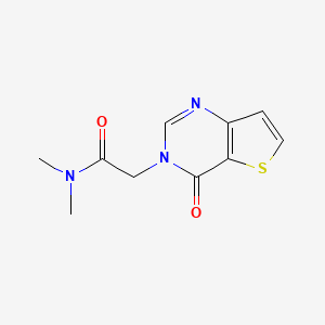 molecular formula C10H11N3O2S B7546050 N,N-dimethyl-2-(4-oxothieno[3,2-d]pyrimidin-3-yl)acetamide 