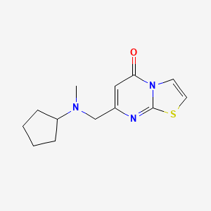 molecular formula C13H17N3OS B7546158 7-[[Cyclopentyl(methyl)amino]methyl]-[1,3]thiazolo[3,2-a]pyrimidin-5-one 