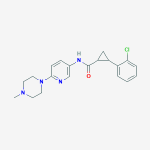 2-(2-chlorophenyl)-N-[6-(4-methylpiperazin-1-yl)pyridin-3-yl]cyclopropane-1-carboxamide