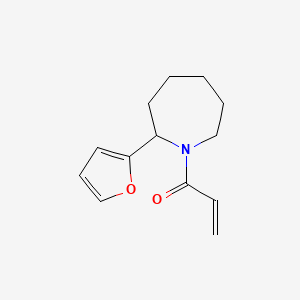 molecular formula C13H17NO2 B7546461 1-[2-(Furan-2-yl)azepan-1-yl]prop-2-en-1-one 