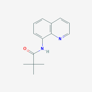 molecular formula C14H16N2O B7546517 N-(8-Quinolyl)pivalamide 