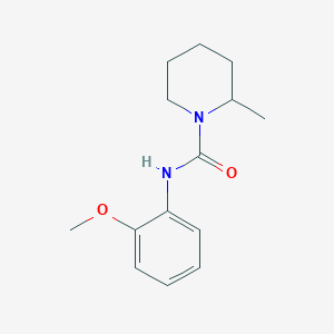 molecular formula C14H20N2O2 B7546555 N-(2-methoxyphenyl)-2-methyl-1-piperidinecarboxamide 