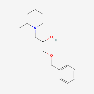 molecular formula C16H25NO2 B7546559 1-(Benzyloxy)-3-(2-methylpiperidin-1-yl)propan-2-ol 