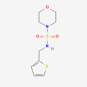 molecular formula C9H14N2O3S2 B7546601 N-(thiophen-2-ylmethyl)morpholine-4-sulfonamide 