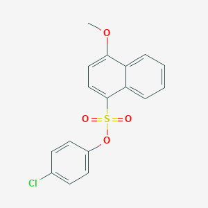 molecular formula C17H13ClO4S B7546675 (4-Chlorophenyl) 4-methoxynaphthalene-1-sulfonate 