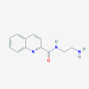 molecular formula C12H13N3O B7546694 N-(2-氨基乙基)喹啉-2-甲酰胺 