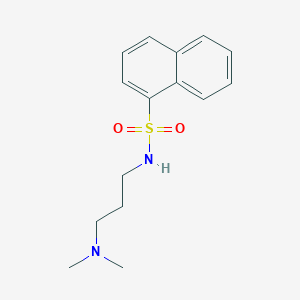 molecular formula C15H20N2O2S B7546698 N-[3-(dimethylamino)propyl]naphthalene-1-sulfonamide 