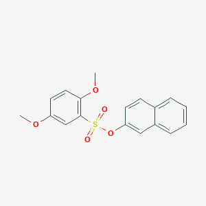 molecular formula C18H16O5S B7546700 Naphthalen-2-yl 2,5-dimethoxybenzene-1-sulfonate 